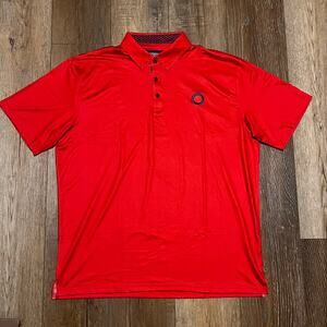 Section 119 Phish Donut Performance Polo Shirt Short Sleeve Mens XL Red hipster